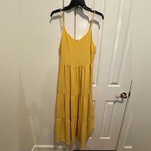 Moon River Yellow Maxi Dress